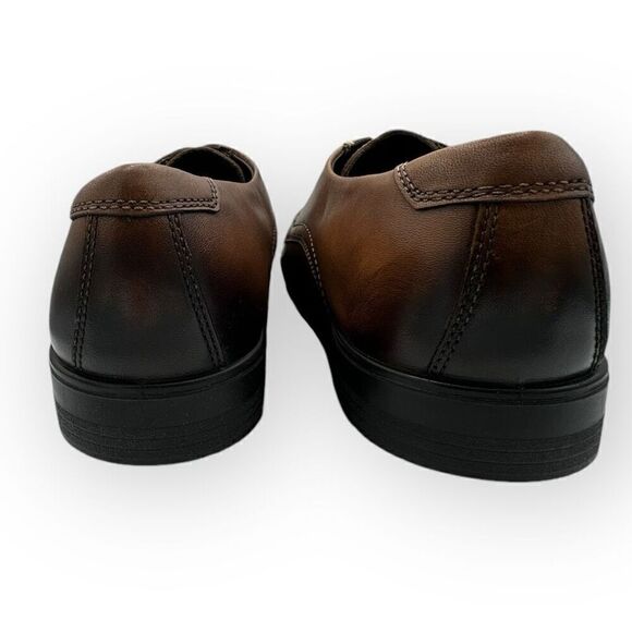 NWOT Ecco Melbourne lace up leather Mens oxfords in Amber Size 10 main image 4